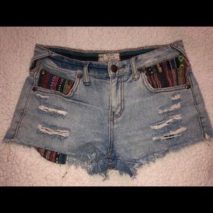 Jean shorts! Free people!!